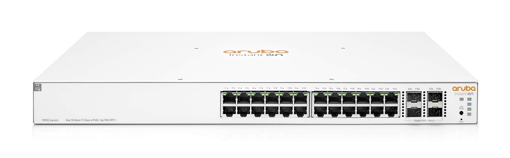 HPE Aruba Instant On 1930 24G Class4 PoE 4SFP/SFP+ 195W Switch - Conmutador - L3